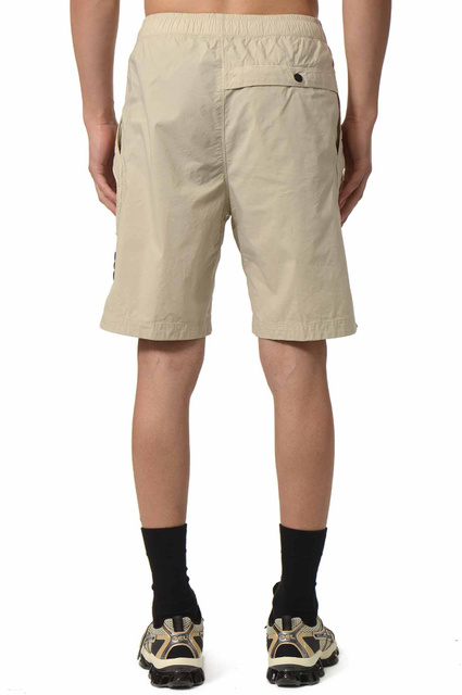 STONE ISLAND L100009 Stretch Cotton Tela 'Paracadute' Shorts Sand - 4