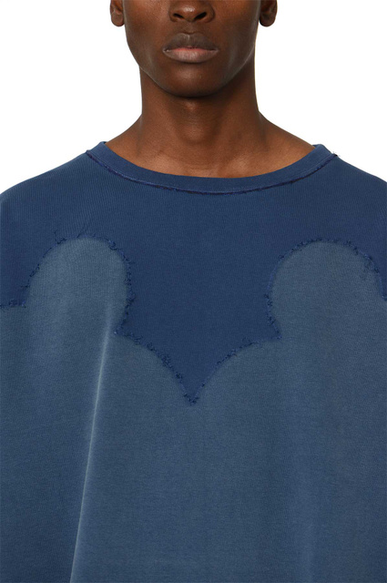 MAISON MARGIELA Western Yoke Sweatshirt Indigo Blue - 5