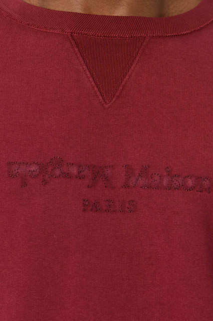 MAISON MARGIELA Reverse Logo Sweatshirt Burgundy  - 4