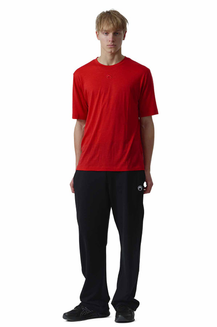 MARINE SERRE Merino Jersey Three T-shirt Set Grey/Red/Black - 12
