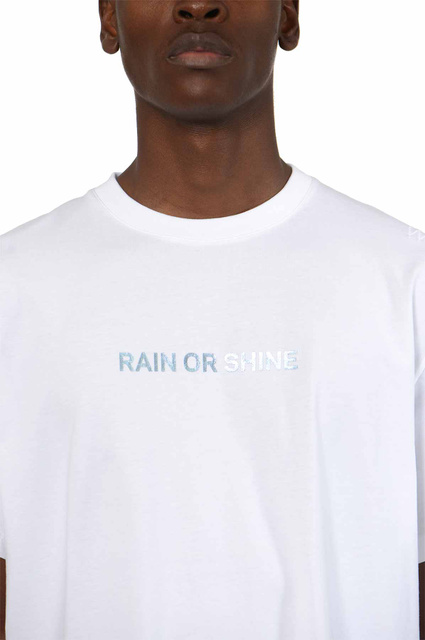 WRONG WEATHER Rain Or Shine T-shirt White/Blue - 5