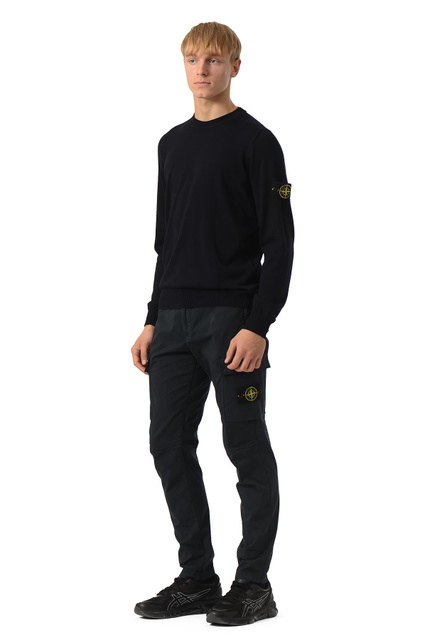 STONE ISLAND 5100071 Pure Wool Jumper Navy Blue - 2