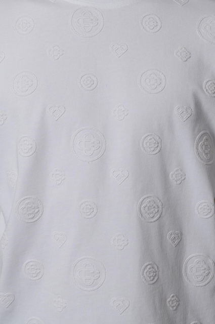 CASABLANCA Monogram White T-shirt - 4