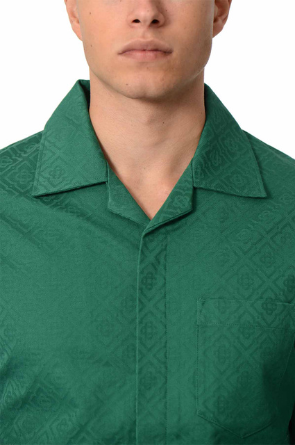 CASABLANCA Monogram Jacquard Shirt Green - 4