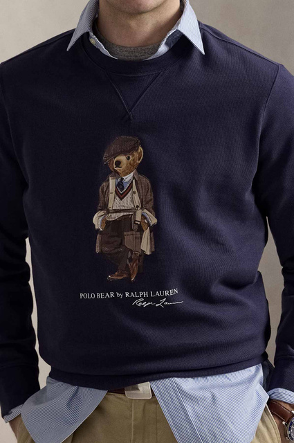 POLO RALPH LAUREN Polo Bear Fleece Crewneck Navy - 2