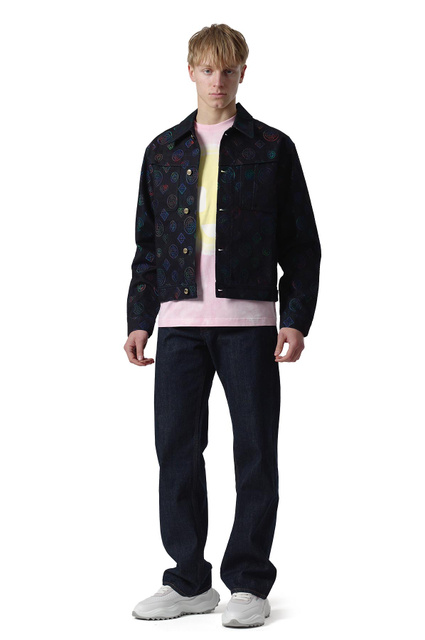 CASABLANCA Heatmap Denim Jacket Black/Multicolor - 2