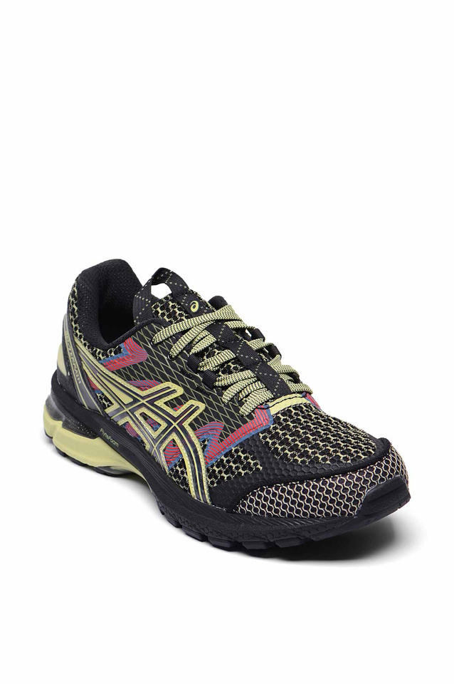 ASICS US4-S GEL-TERRAIN Black/Neon Lime Sneakers - 2