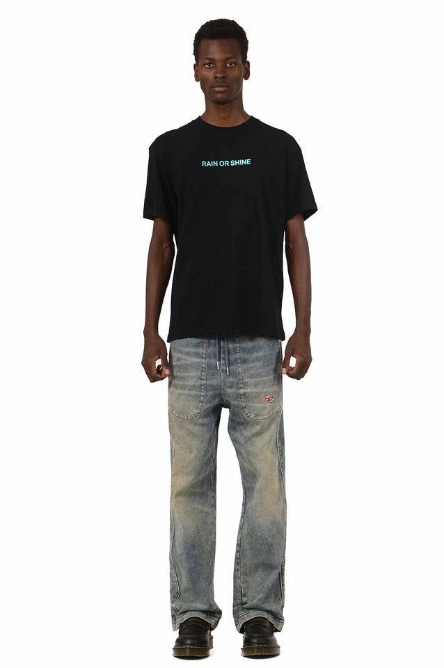 WRONG WEATHER Rain Or Shine T-shirt Black/Turquoise - 6