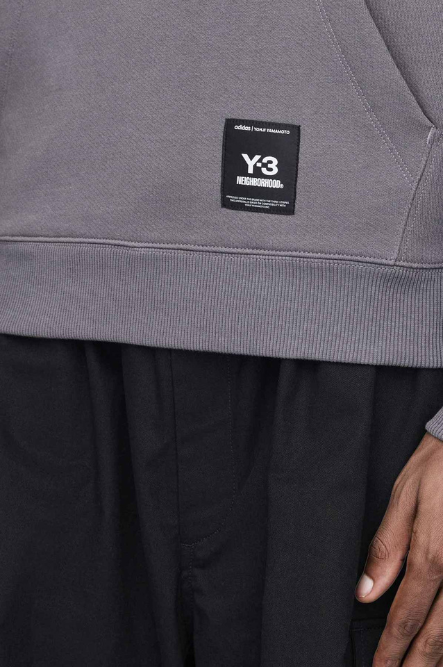 Y-3-N Graphic Hoodie Grey - 7