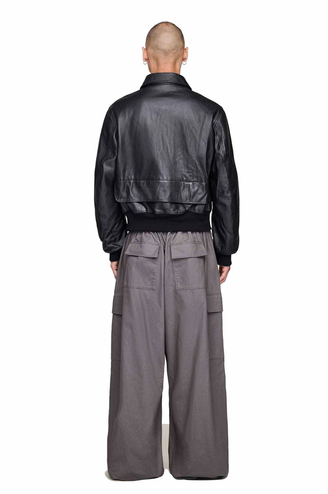 Y-3 Leather Bomber Jacket - 4