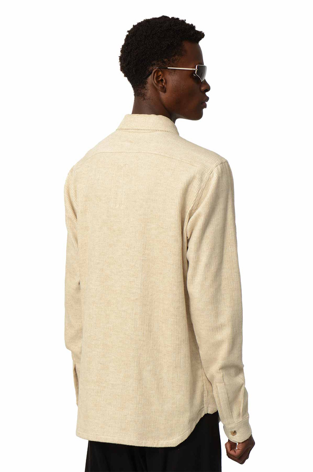 RICK OWENS Concordians Work Shirt Natural - 3