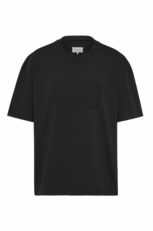 MAISON MARGIELA Embroidered Logo T-shirt Black - 3