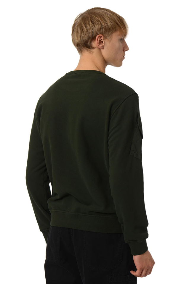 STONE ISLAND 6100008 Pocket Fleece Sweatshirt Juniper Green - 3