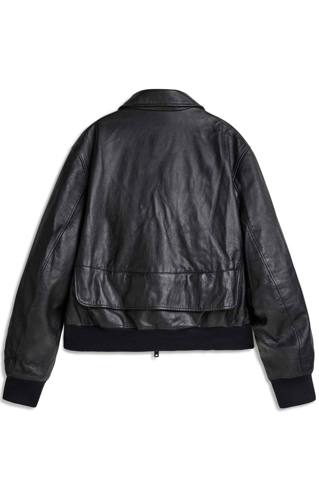 Y-3 Leather Bomber Jacket - 5