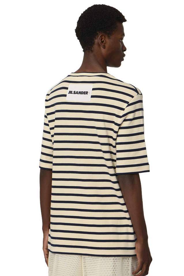 JIL SANDER+ Striped T-shirt Black/Natural - 3