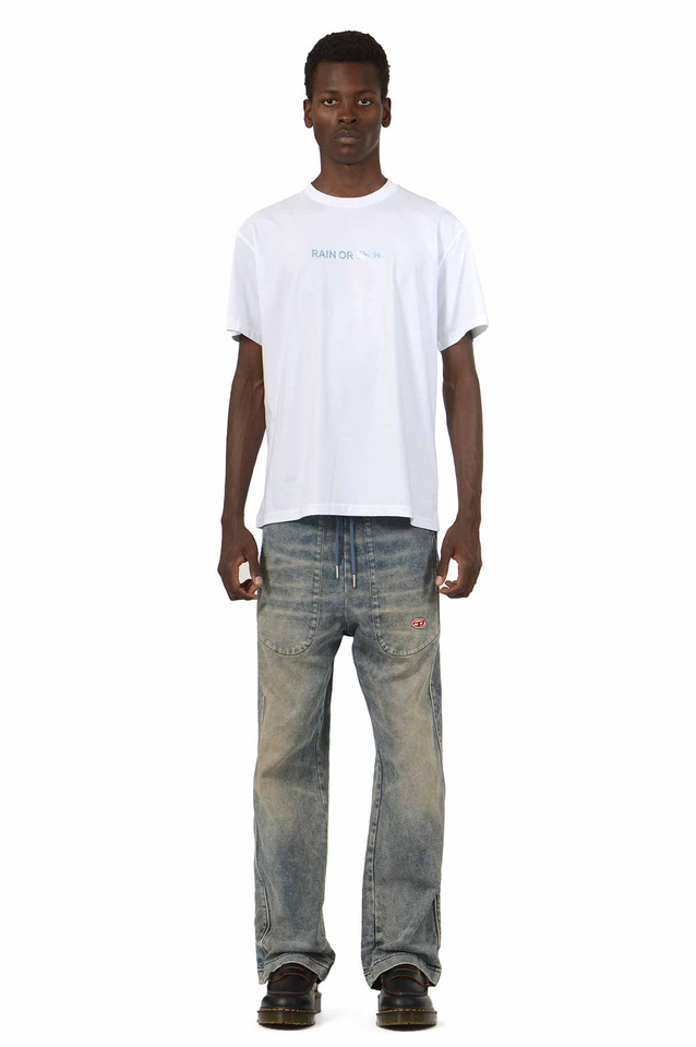 WRONG WEATHER Rain Or Shine T-shirt White/Blue - 6