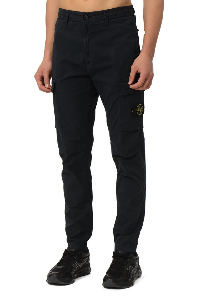 STONE ISLAND 3100032 SUPIMA® COTTON Trousers Navy Blue - 1