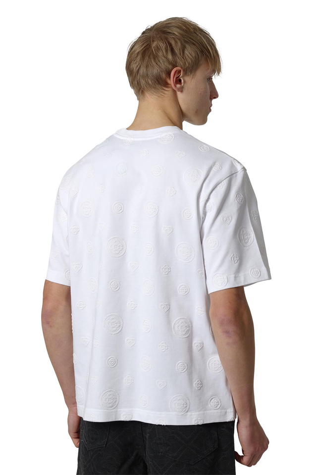 CASABLANCA Monogram White T-shirt - 3