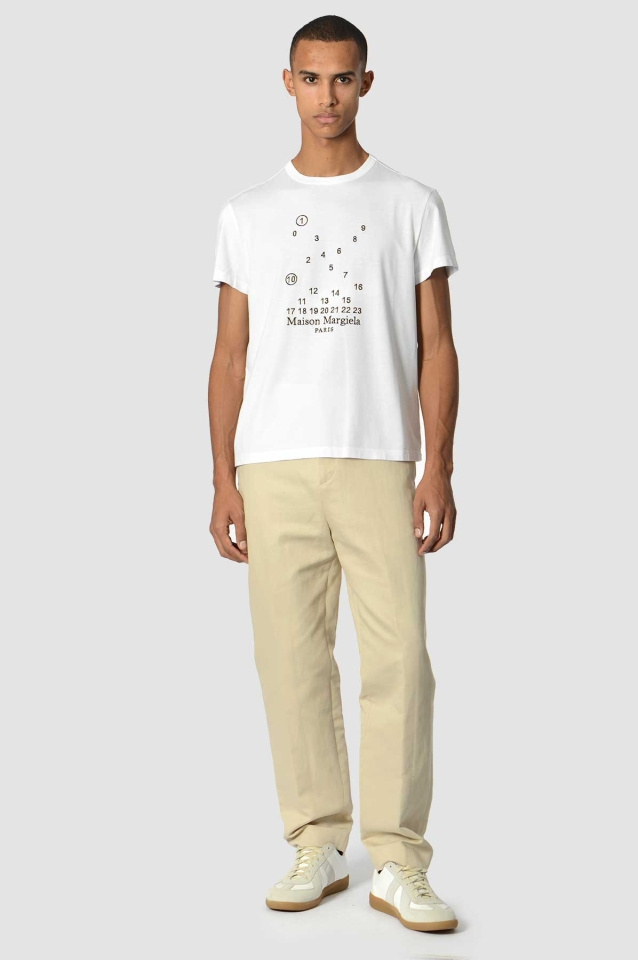 MAISON MARGIELA Numbers Logo T-shirt White - 2