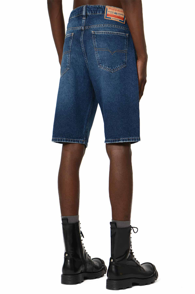 DIESEL Denim Slim Shorts Blue - 3