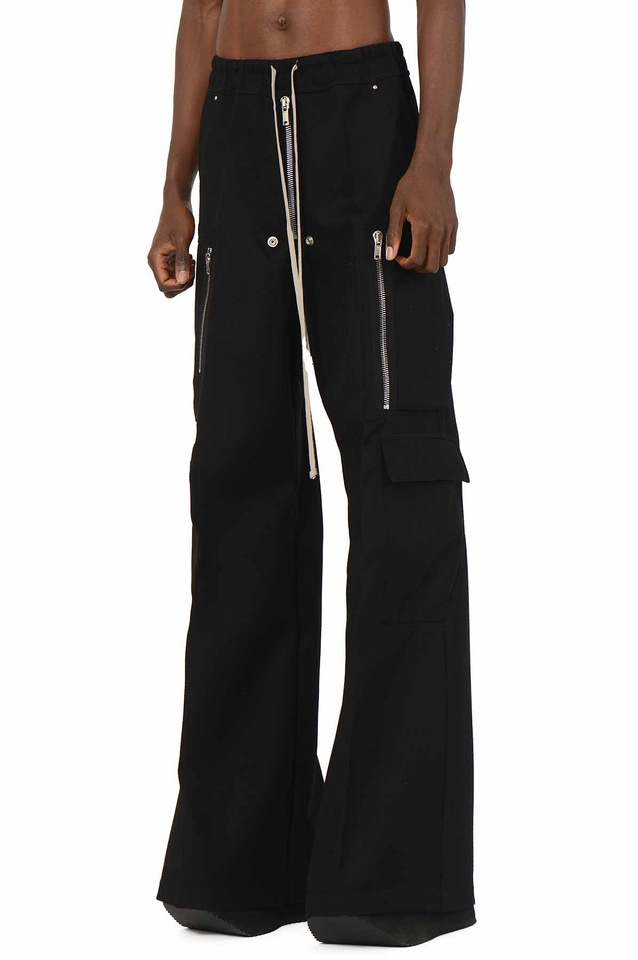 RICK OWENS Concordians Cargobelas Trousers Black - 1