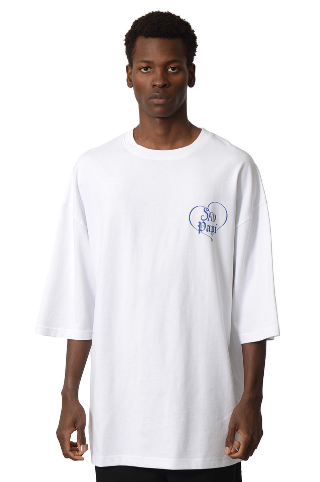 WILLY CHAVARRIA Precious Sad Papi T-shirt White - 3