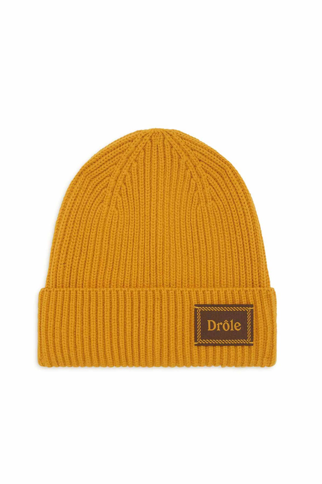 DRÔLE DE MONSIEUR Le Bonnet Laine Beanie Yellow - 1