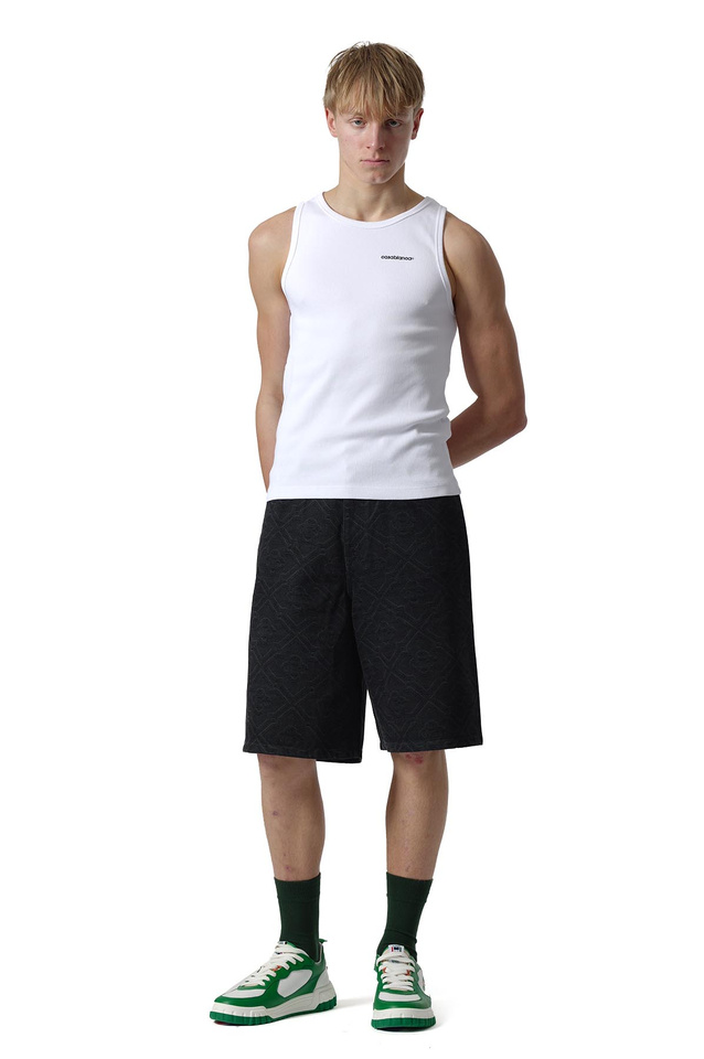 CASABLANCA Ribbed Tank Top White - 2