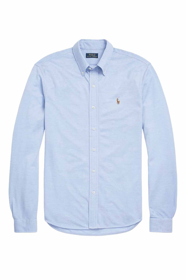 POLO RALPH LAUREN Custom Fit Stretch Oxford Shirt Blue - 1