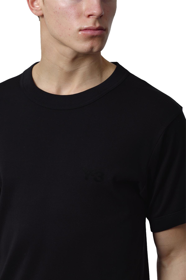 Y-3 Short-Sleeved Fitted T-shirt Black - 4