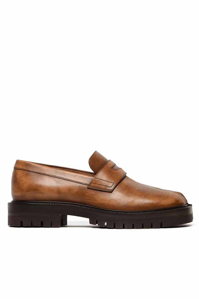 MAISON MARGIELA Tabi County Loafer Shoes Brown - 1