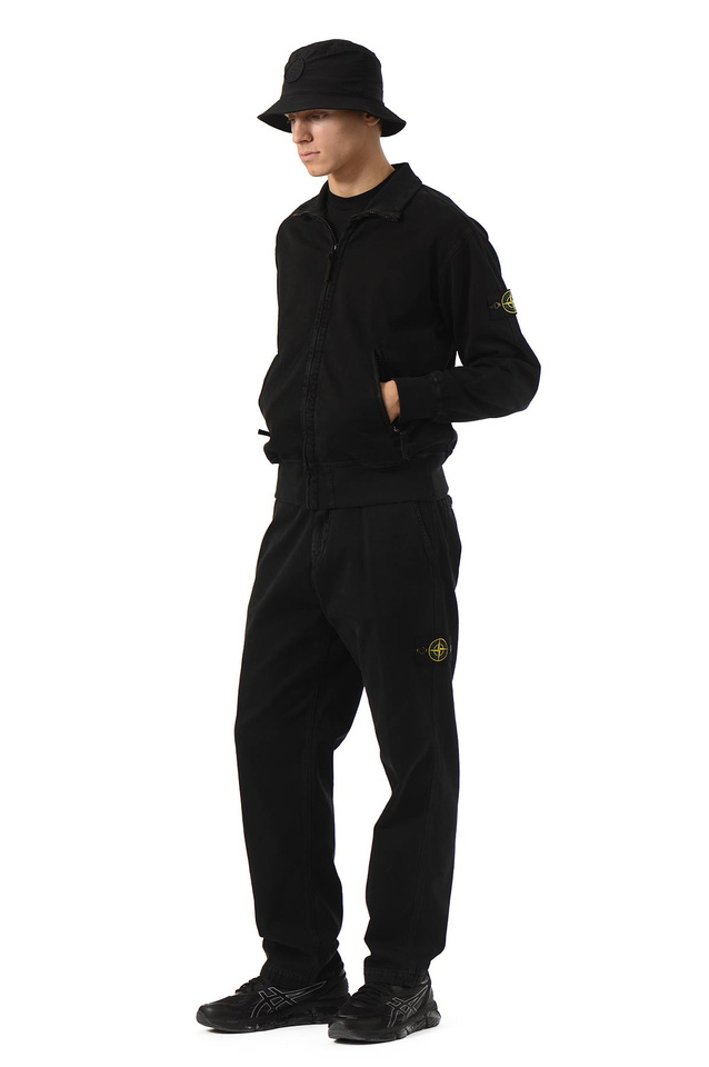 STONE ISLAND 6100056 'OLD' EFFECT Track Jacket Charcoal  - 2