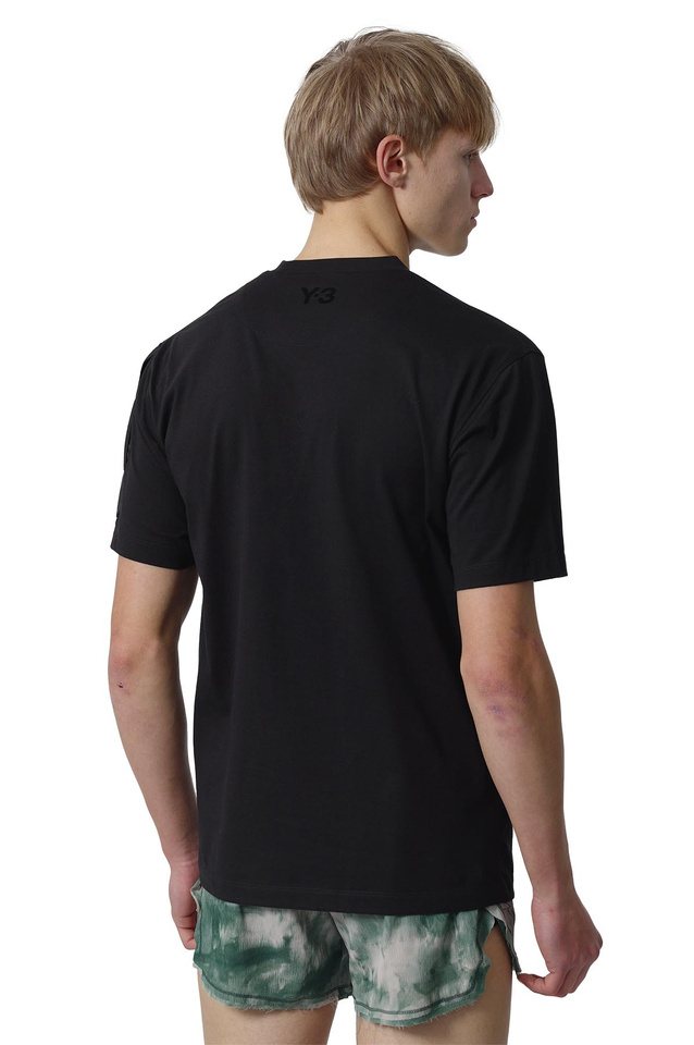 Y-3 Utility Short Sleeve T-Shirt Black  - 3