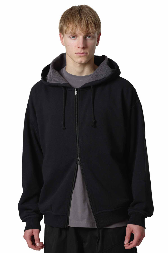 Y-3 x Mercedes AMG Petronas Fórmula 1 Hoodie com fecho de correr Preto - 3