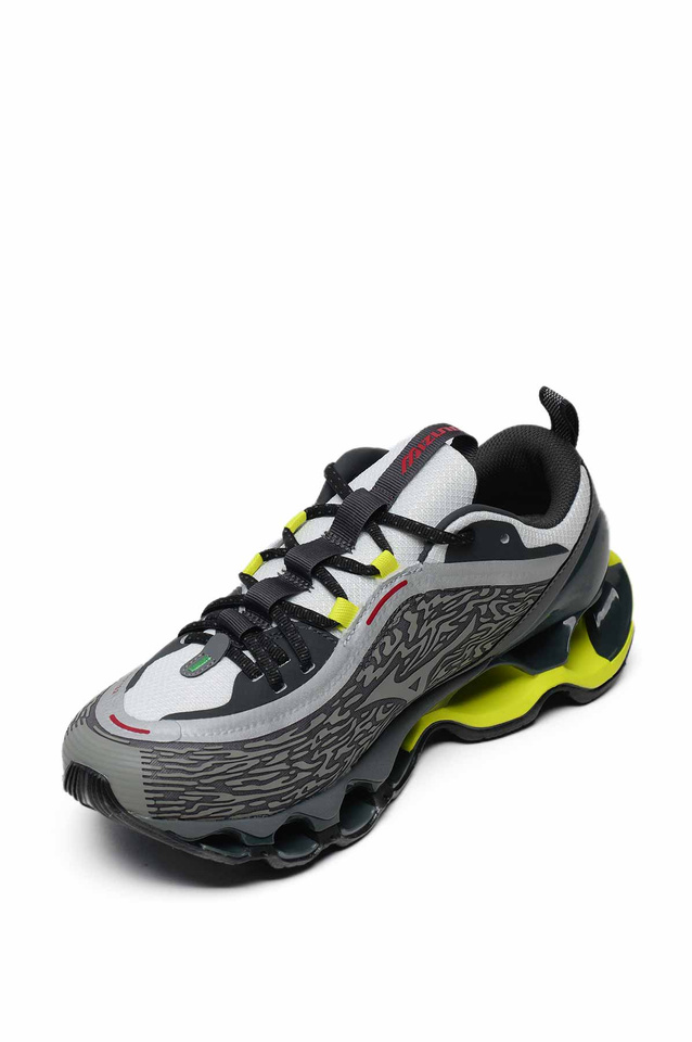 MIZUNO Wave Prophecy 13.2 Sneakers Dark Gray/Fluo Yellow - 3