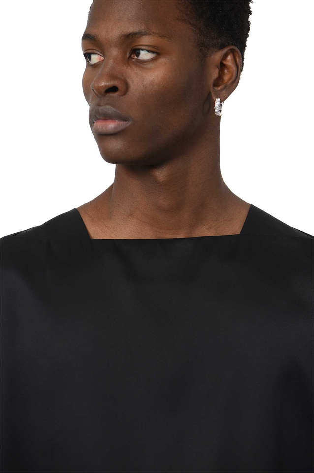 JIL SANDER Silk Tank Top Black - 5
