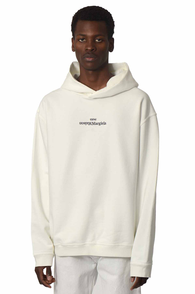 MAISON MARGIELA Hooded Sweatshirt White - 1