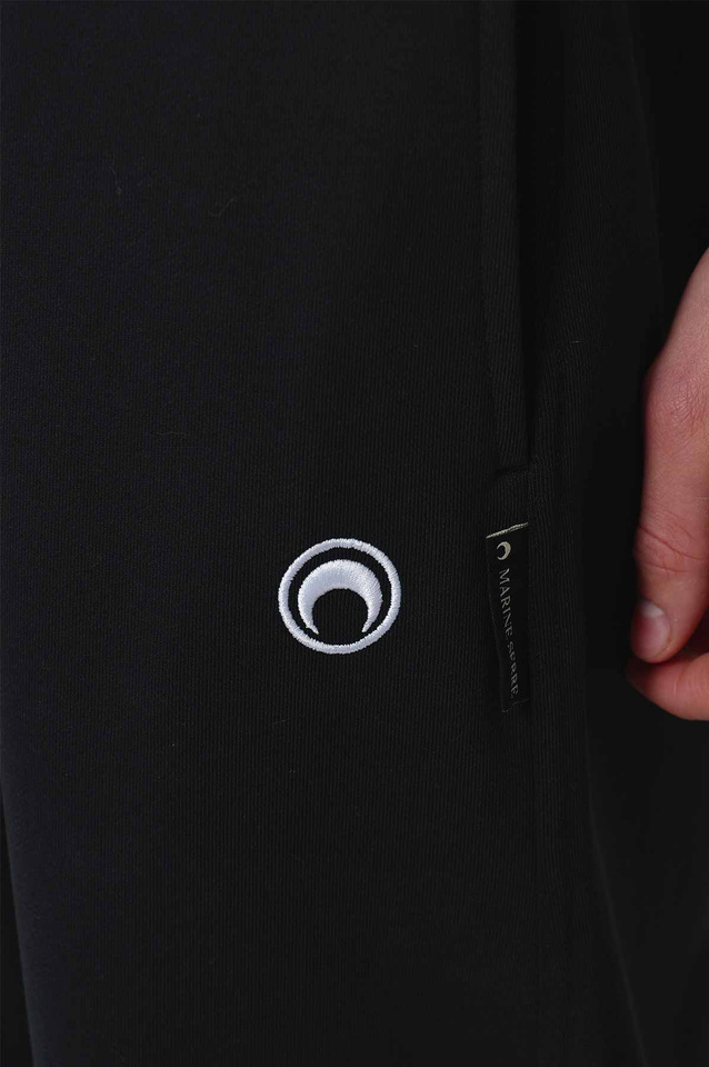 MARINE SERRE Moon Logo Fleece Joggers Black - 5