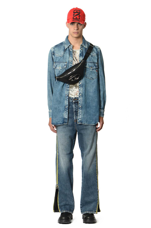DIESEL D-Ocean Western Shirt Azul médio - 2