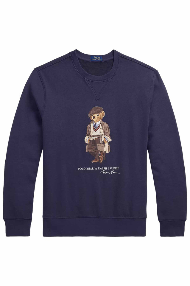 POLO RALPH LAUREN Polo Bear Fleece Crewneck Navy - 1
