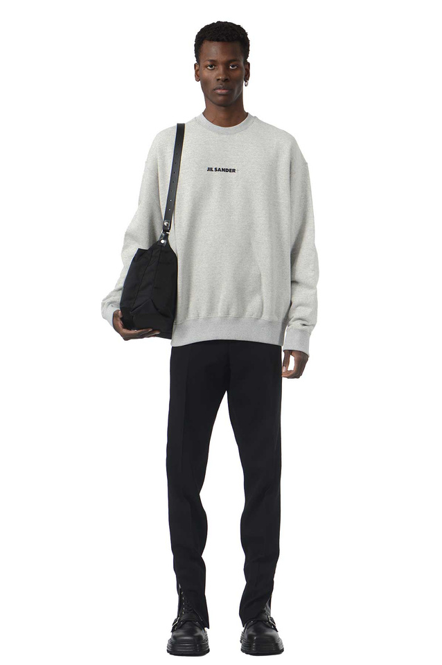 JIL SANDER+ Logo Sweatshirt Powder Grey - 2