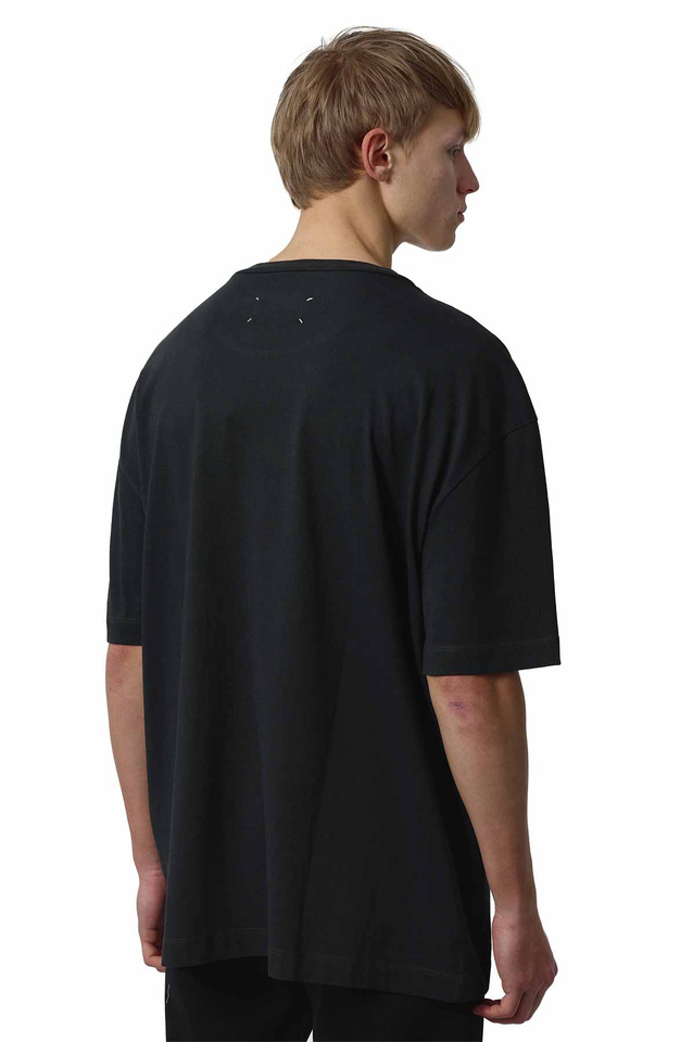 MAISON MARGIELA Embroidered Logo T-shirt Black - 4