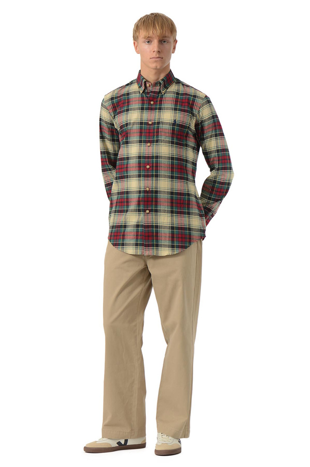 POLO RALPH LAUREN Plaid Performance Shirt Red/Green - 2