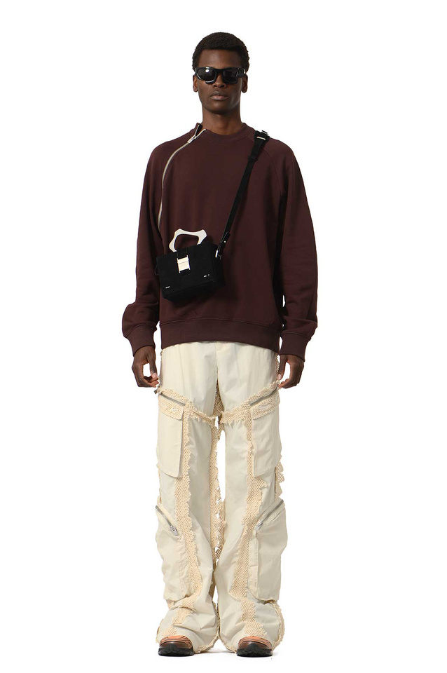 HELIOT EMIL Sequence Sweatshirt Dark Aubergine - 2