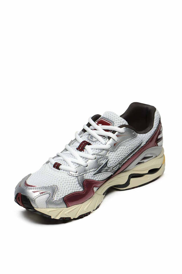 MIZUNO Wave Rider 10 Sneakers white/black sand/syrah - 4