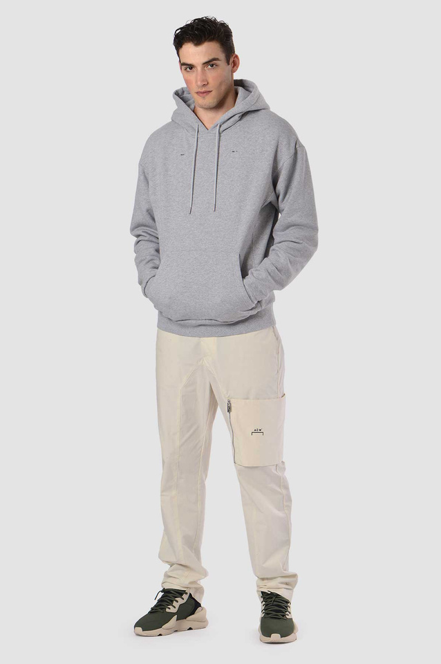 HELIOT EMIL Grey Logo Hoodie - 3
