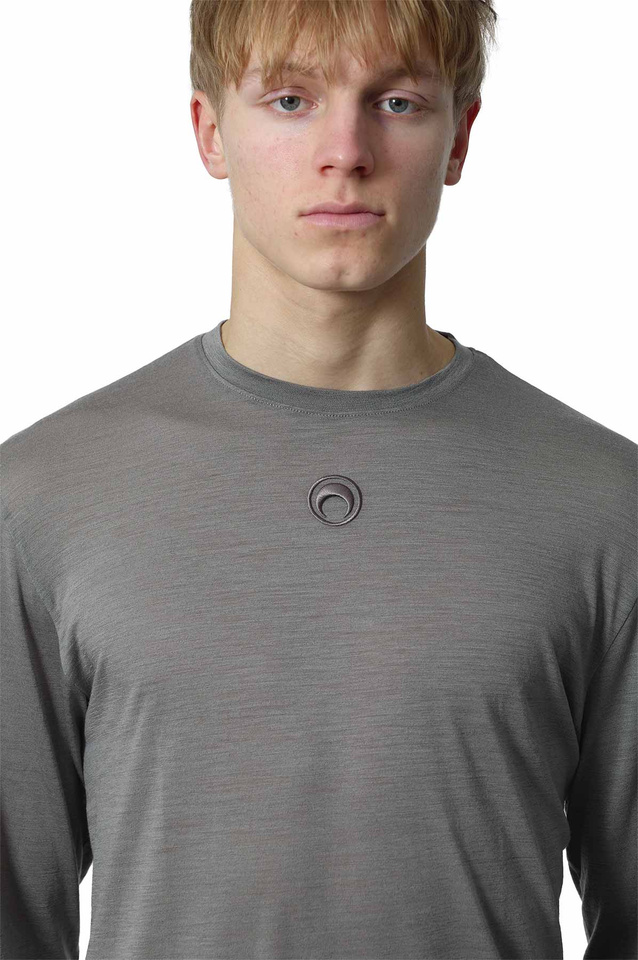 MARINE SERRE Merino Jersey Three T-shirt Set Grey/Red/Black - 15