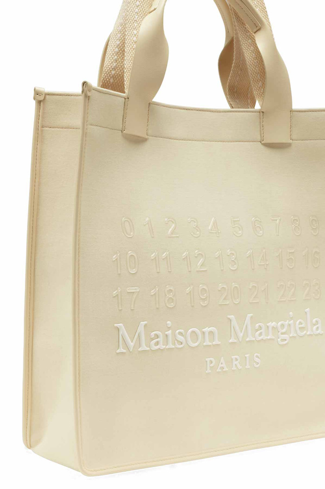 Maison Margiela cream Shopper bag - 3