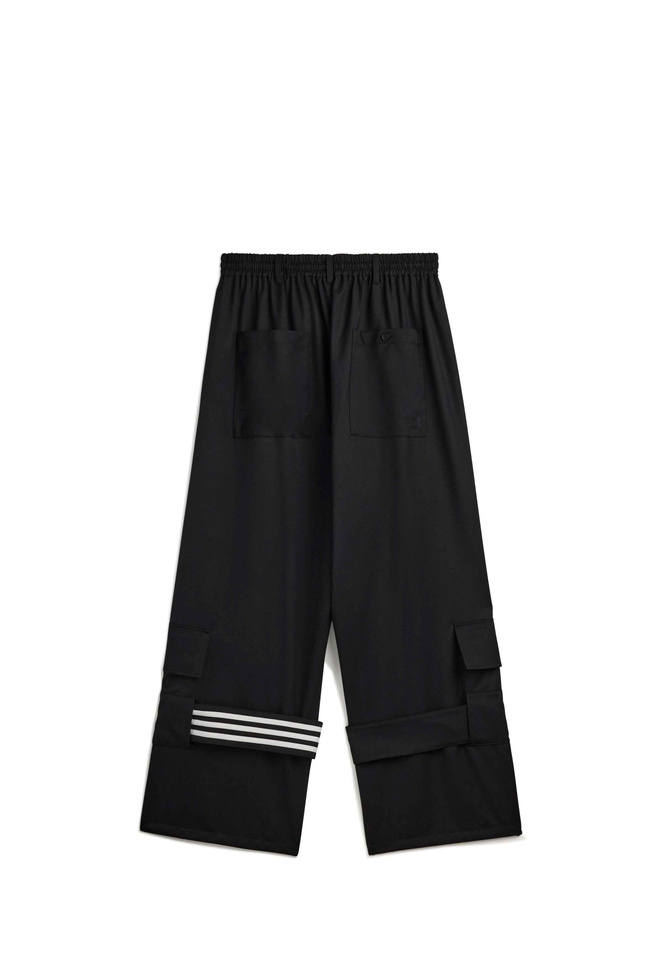 Y-3 Refined Wool Cargo Trousers Black - 2