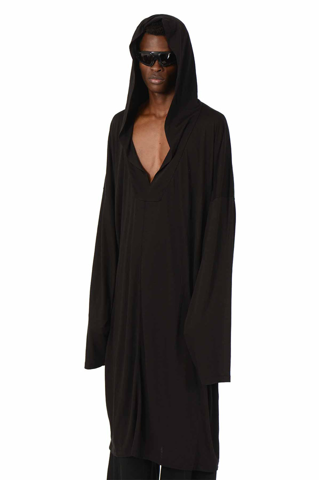 RICK OWENS Concordians Runway LS Kaftan Knee - 1